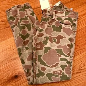 Current/Elliott skinny camouflage jeans